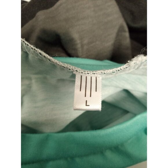 Women's Green Black Baseball Style Shirt Size Large - Picture 3 of 3